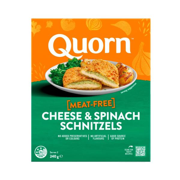 Frozen Meat Free Cheese & Spinach Schnitzels