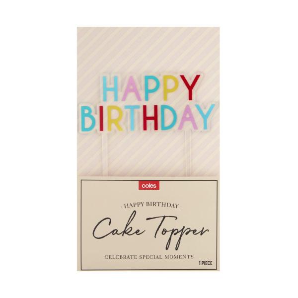 Happy Birthday Cake Topper