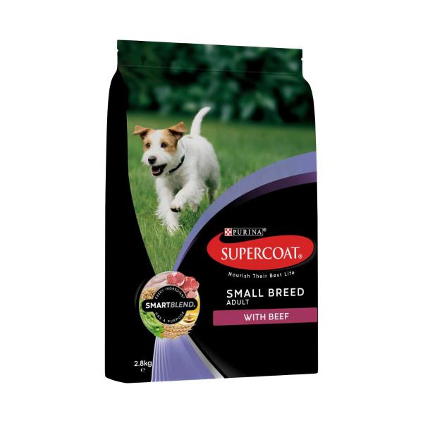 Supercoat Adult Small Breed With Beef Dry Dog Food | 2.8kg – Coles
