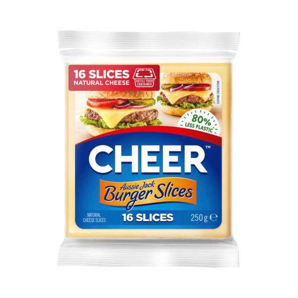 Cheer Cheese Slices Aussie Jack Refill 250g product image