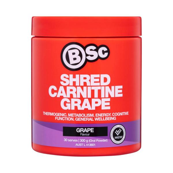 Buy BSc Shred Carnitine Grape 300g | Coles Buy BSc Shred Carnitine Grape 300g | Coles