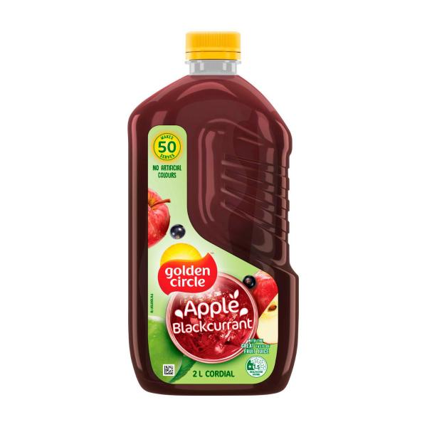 Golden Circle Cordial Apple Blackcurrant 2L