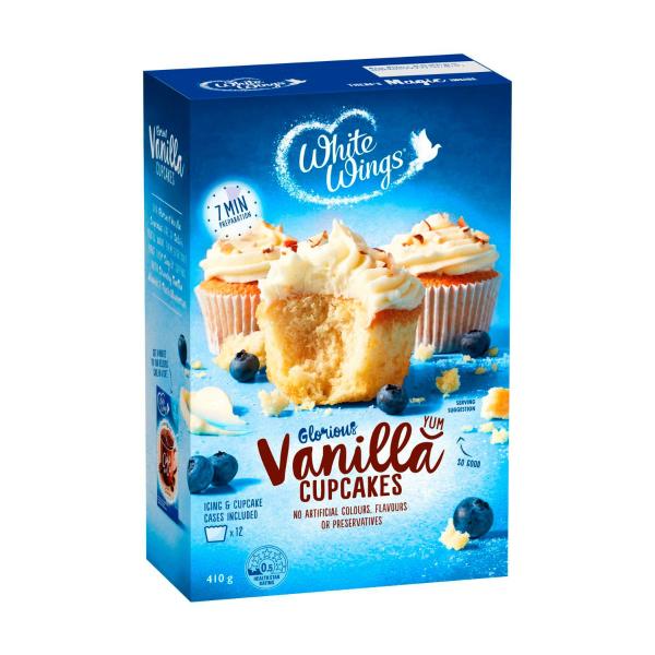 White Wings Vanilla Cupcake Mix | 410g – Coles