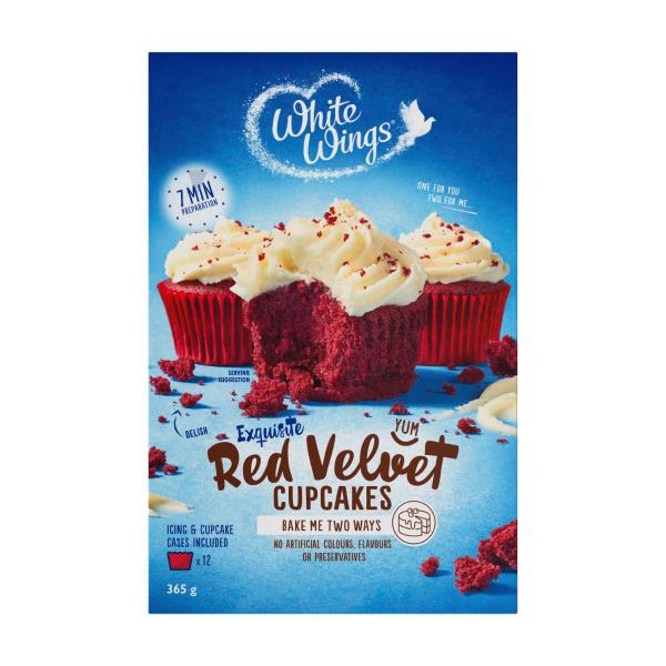 White Wings Red Velvet Cupcake Mix | 365g – Coles