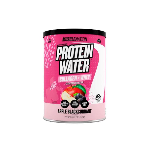 Muscle Nation Protein Water Powder Apple Blackcurrant 300g product image