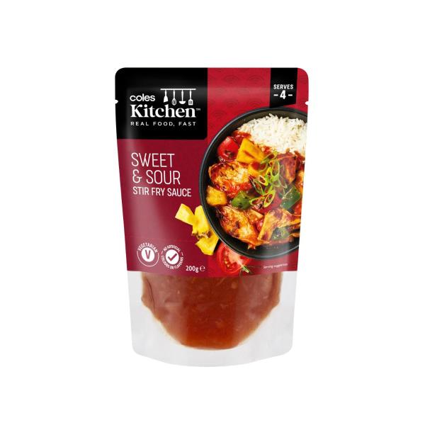 Coles Kitchen Sweet & Sour Stir Fry Sauce | 200g