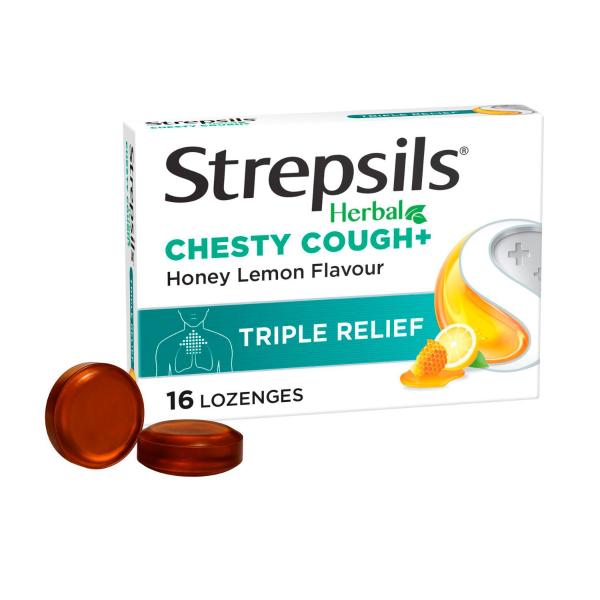 Herbal Chesty Cough Lozenge Honey Lemon