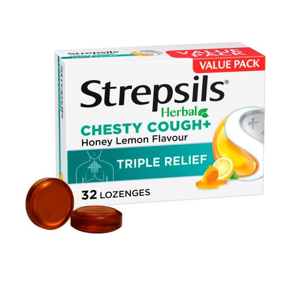 Herbal Chesty Cough Lozenge Honey Lemon