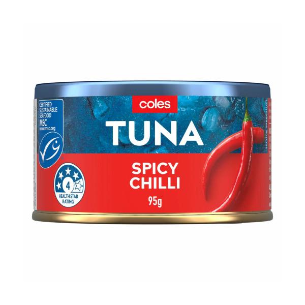 Coles Spicy Chilli Tuna 95g product image