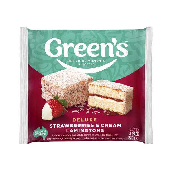 Deluxe Strawberries & Cream Lamingtons