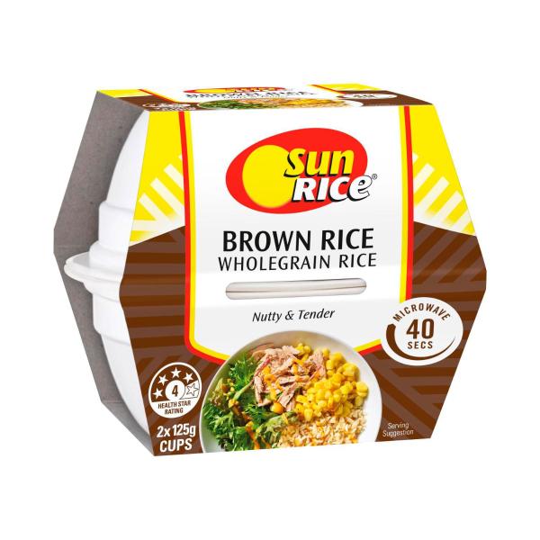 Sunrice Microwave Brown Rice Cup 250g