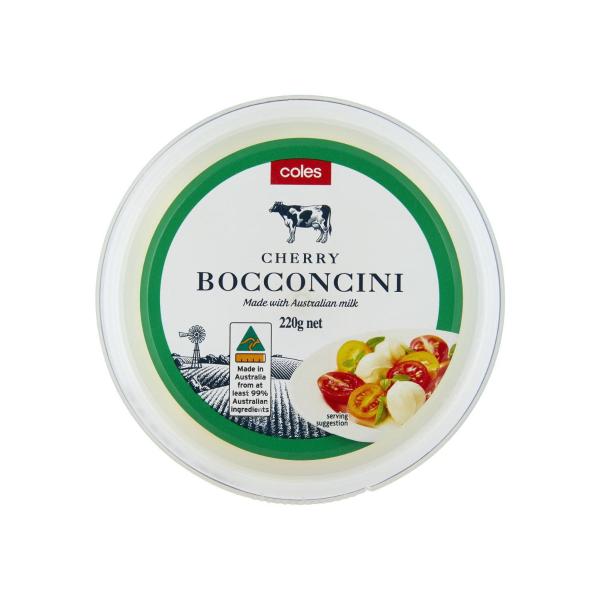 Coles Cherry Bocconcini 220g product image