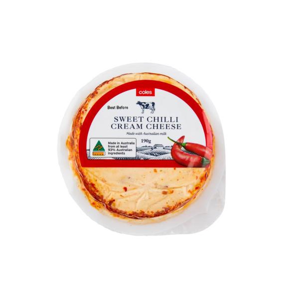 Coles Sweet Chilli Cheese 190g product image