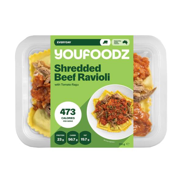 Shredded Beef Ravioli With Tomato Ragu