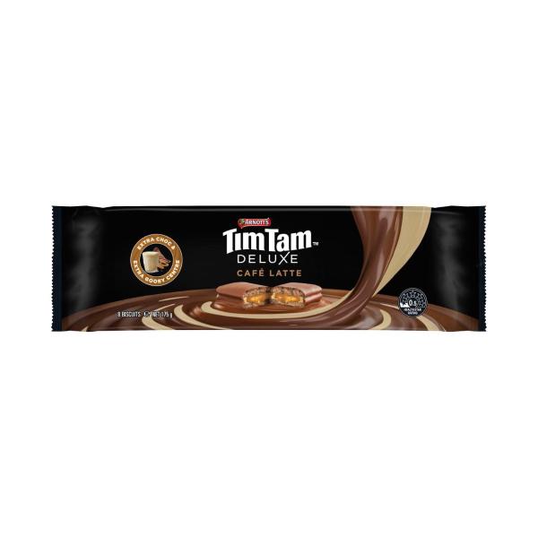 Tim Tam Deluxe Chocolate Biscuits Cafe Latte