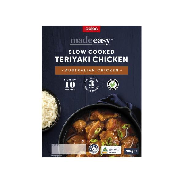 Coles Made Easy Slow Cooked Teriyaki Chicken 700g product image