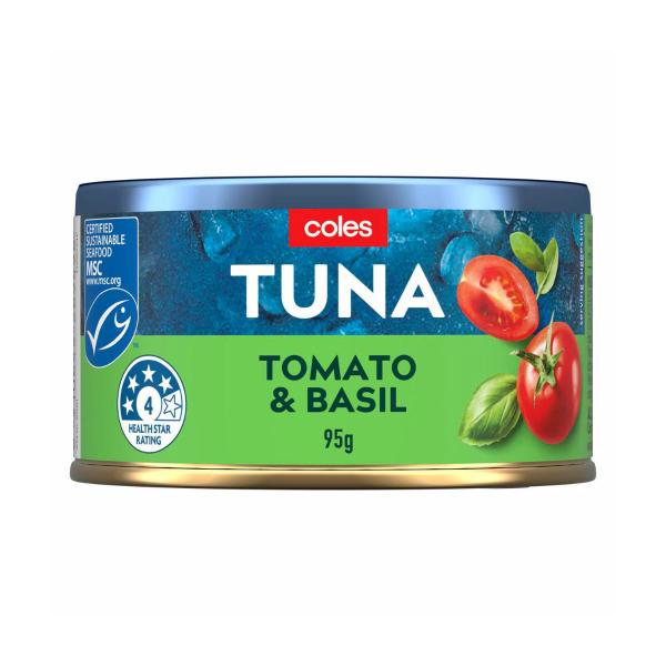 Coles Tuna Tomato & Basil 95g product image