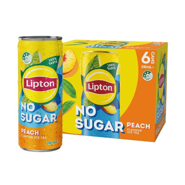 Iced Tea Peach No Sugar 6x240ml