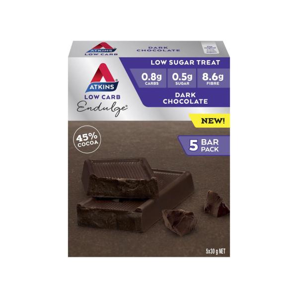 Low Carb Endulge Bar Dark Chocolate 5x30g