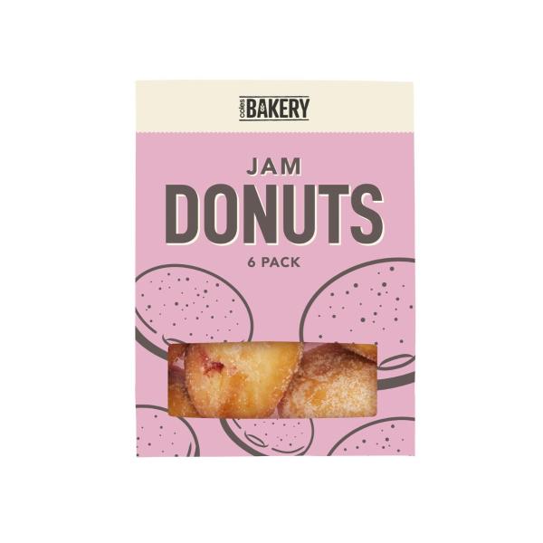 Coles Bakery Mini Jam Donuts 6 pack product image