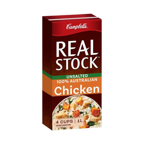 Campbells Real Stock Unsalted Chicken | 1L – Coles