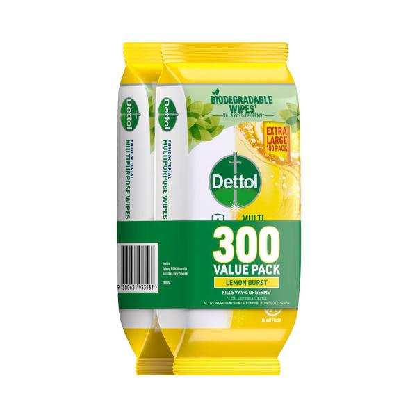 Disinfectant Lemon Multipurpose Wipes