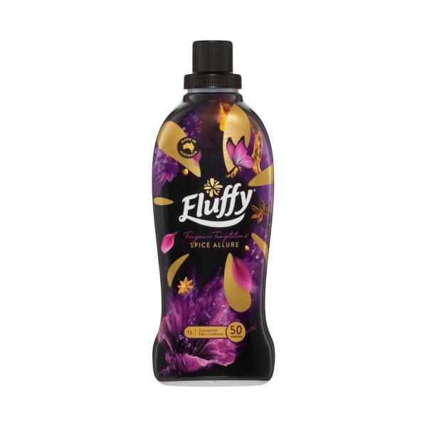 Fluffy Concentrate Liquid Fabric Softener Conditioner Fragrance Temptations Spice Allure 1L