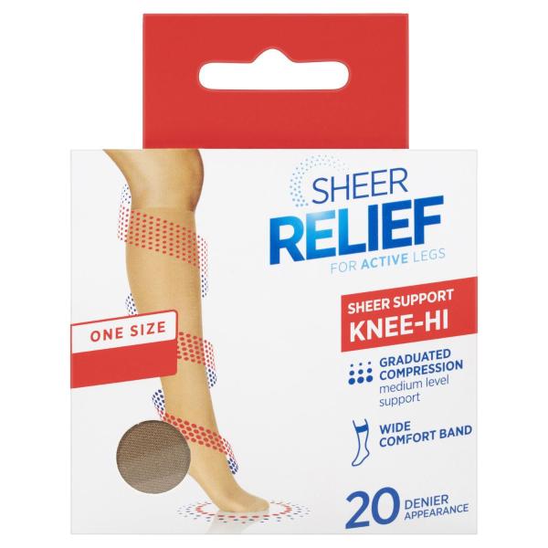 Pantyhose Knee Hi Mid Beige
