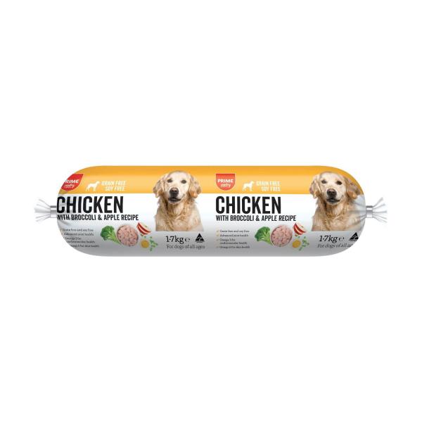 Grainfree Soy Free Chicken With Broccoli & Apple Dog Roll Dog Food