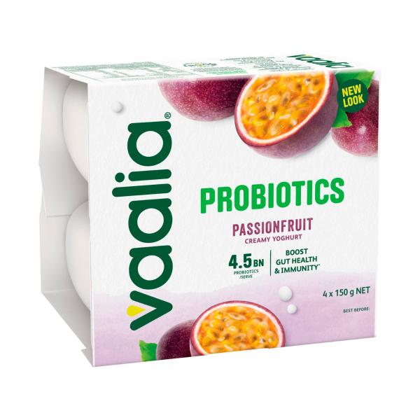 Vaalia Low Fat Passionfruit Yoghurt 4x150g 600g product image