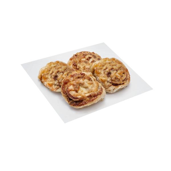 Coles Bakery Mini Wholemeal Cheesy Vegemite Scrolls 4 pack product image