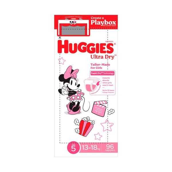 Ultra Dry Nappies Girls Size 5 (13-18kg)