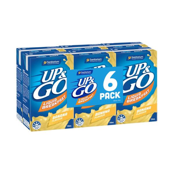 Sanitarium Up&go Cereal Banana 6x250ml | 1.5L – Coles