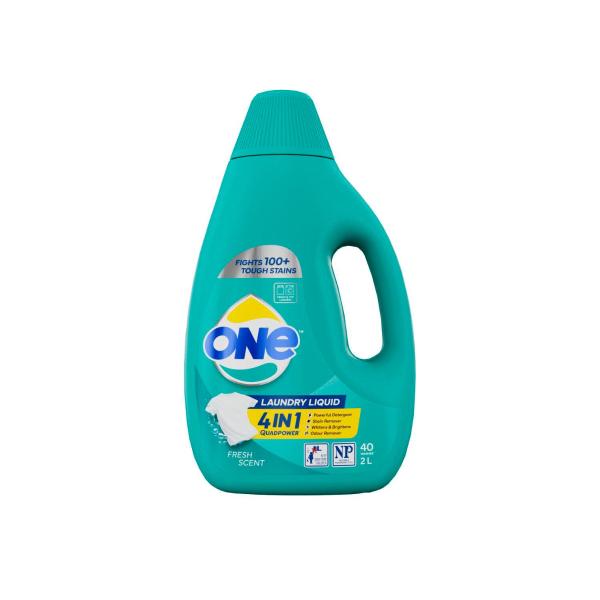 One 4 In 1 Laundry Liquid Fresh Scent 2L product image