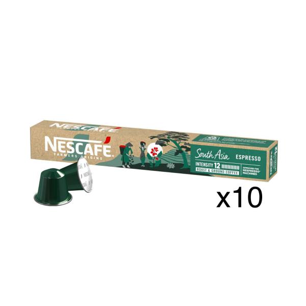 Nescafe Farmers Origins South Asia Coffee Capsules | 10 Pack – Coles