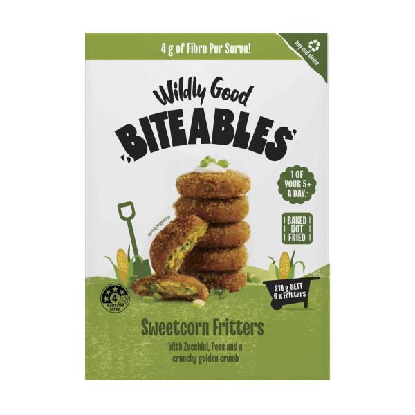 Wildly Good Biteables Sweet Corn & Zucchini Fritter | 210g