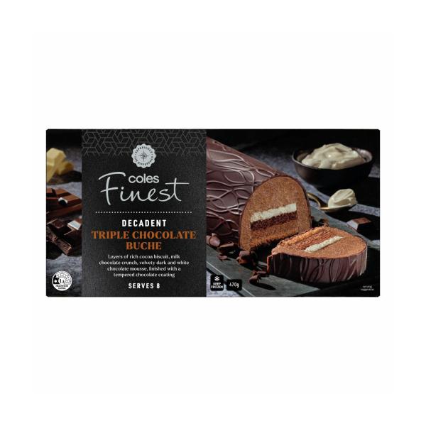Triple Chocolate Buche