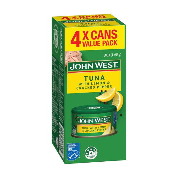 Tuna Multipack Lemon Cracked Pepper 4x95g