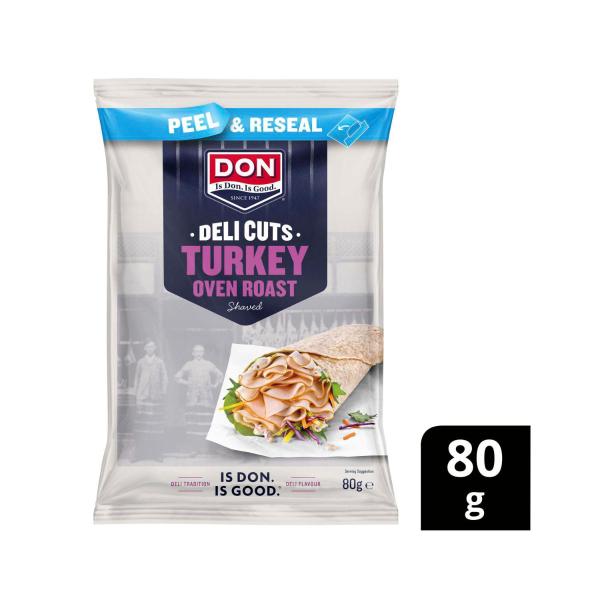 Don Deli Cuts Roast Turkey Shaved | 80g – Coles