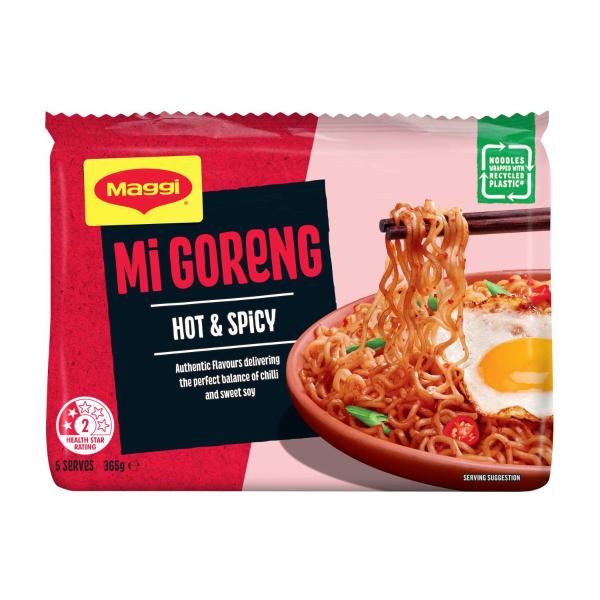 Mi Goreng Hot & Spicy Instant Noodles 5 Pack