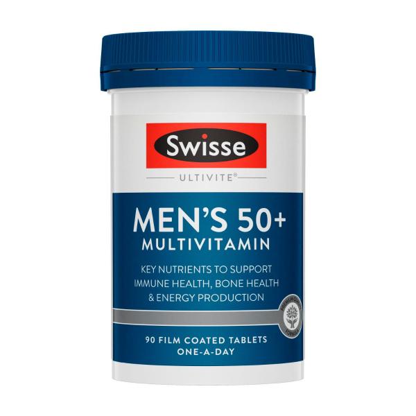 Swisse Ultivite Men's 50+ Multivitamin With Key Nutrients 90 pack product image