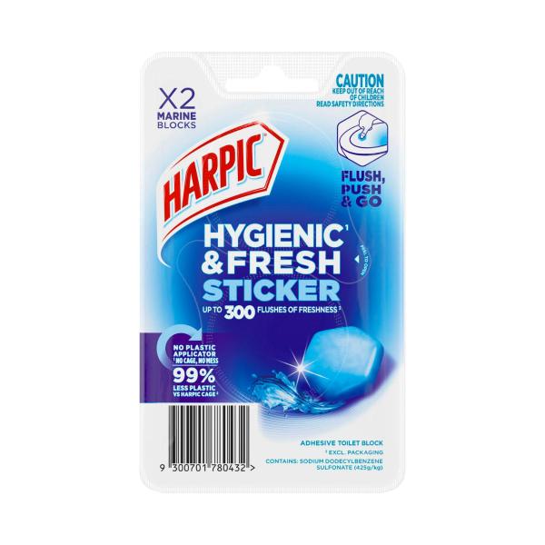 Hygienic & Fresh Sticker Adhesive Toilet Block Marine