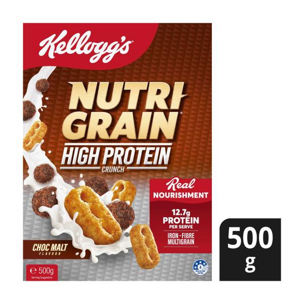 Nutri-grain High Protein Crunch Choc Malt Flavour