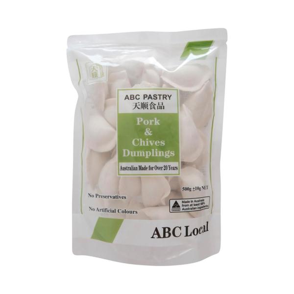 ABC Pastry Pork & Chives Dumplings 500g