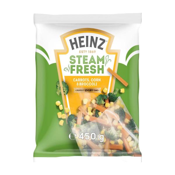 Steam Fresh Carrots Corn & Broccoli Frozen Vegetables