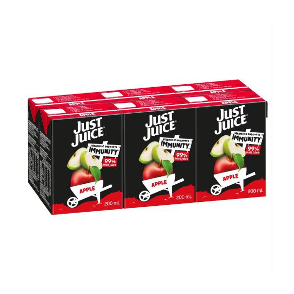 Just Juice 100% Juice Apple 200ml 6 Pack
