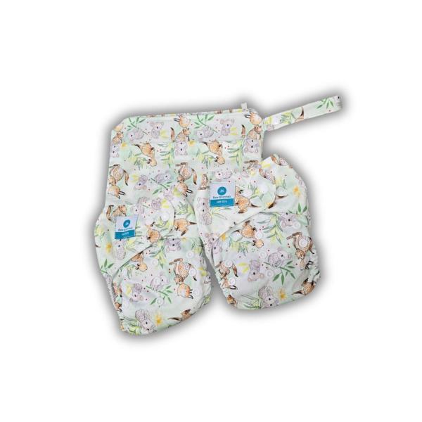 Reusable Cloth Nappy Osfm With Small Wet Bag Aussie Bush