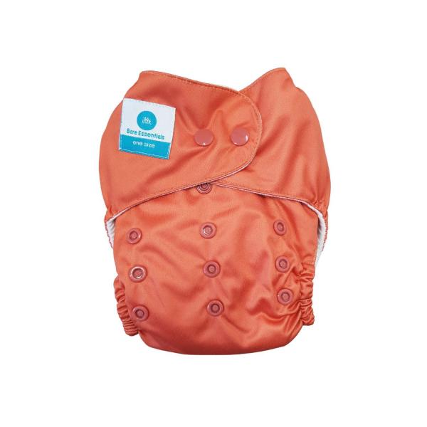 Reusable Cloth Nappy Bare Essentials Burnt Orange Osfm