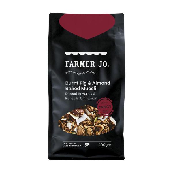 Farmer Jo Burnt Fig & Almond Baked Muesli 400g