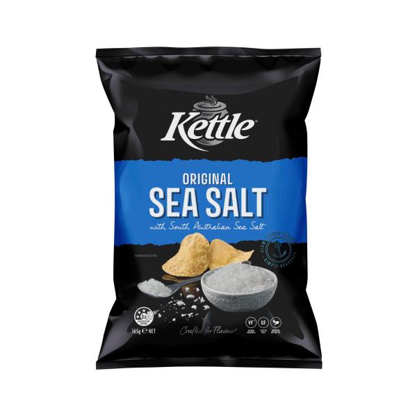 Kettle Sea Salt Potato Chips 165g product image